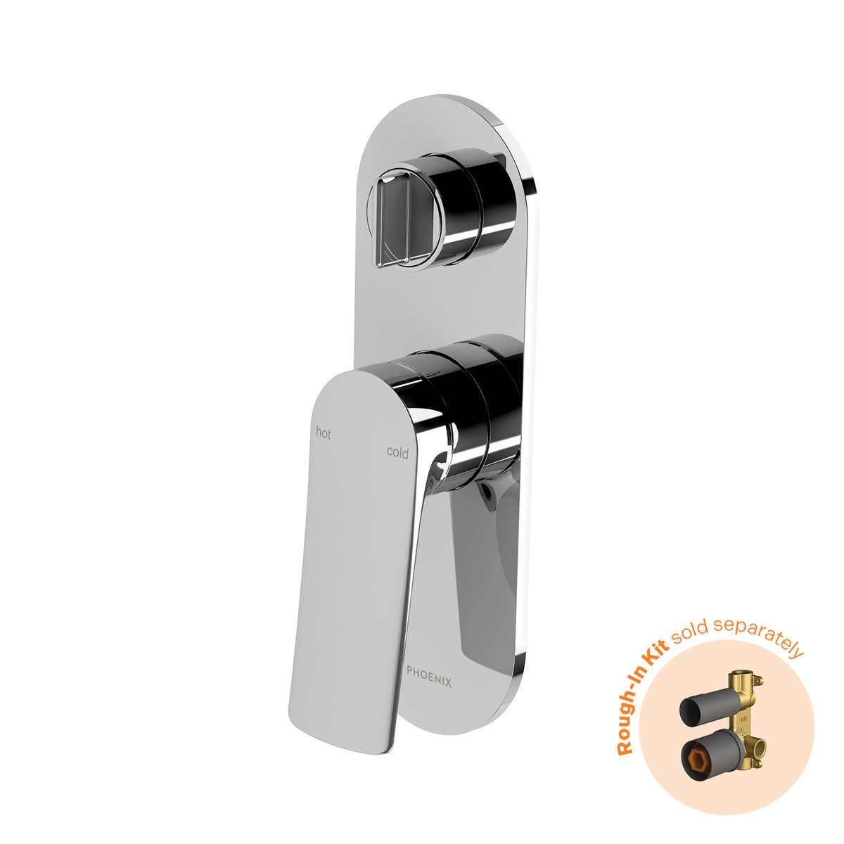 Phoenix Kusabi SwitchMix Shower / Bath Diverter Mixer (Fit-Off Kit Only) - Lead Free, Chrome
