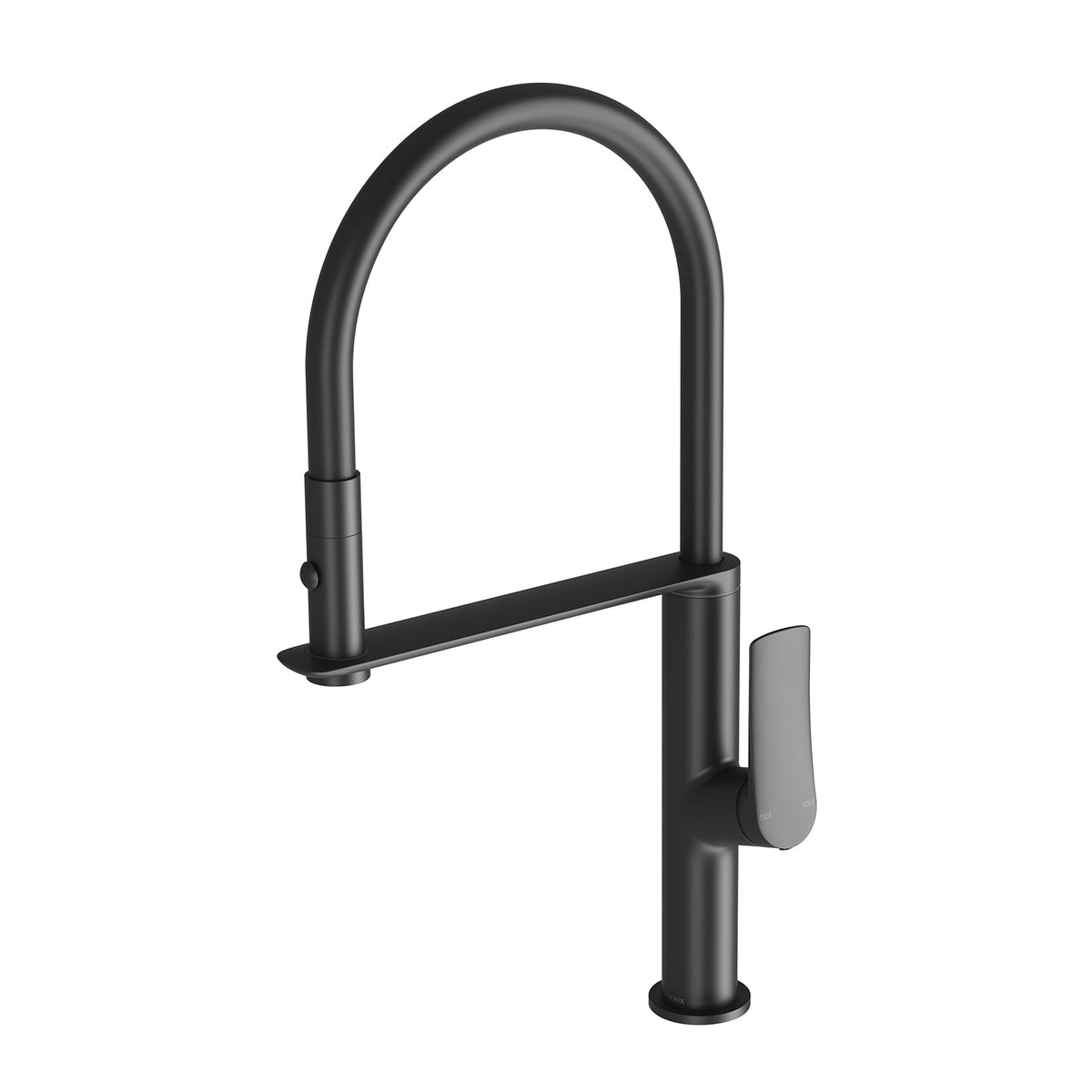 Phoenix Kusabi Flexible Hose Sink Mixer 200mm - Lead Free, Matte Black