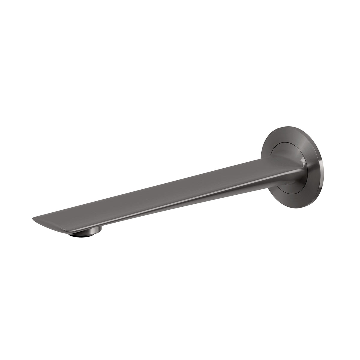 Phoenix Kusabi Wall Basin / Bath Outlet 200mm - Lead Free, Brushed Carbon
