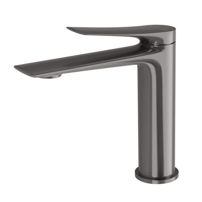 Phoenix Kusabi Basin Mixer - Lead Free, Brushed Carbon