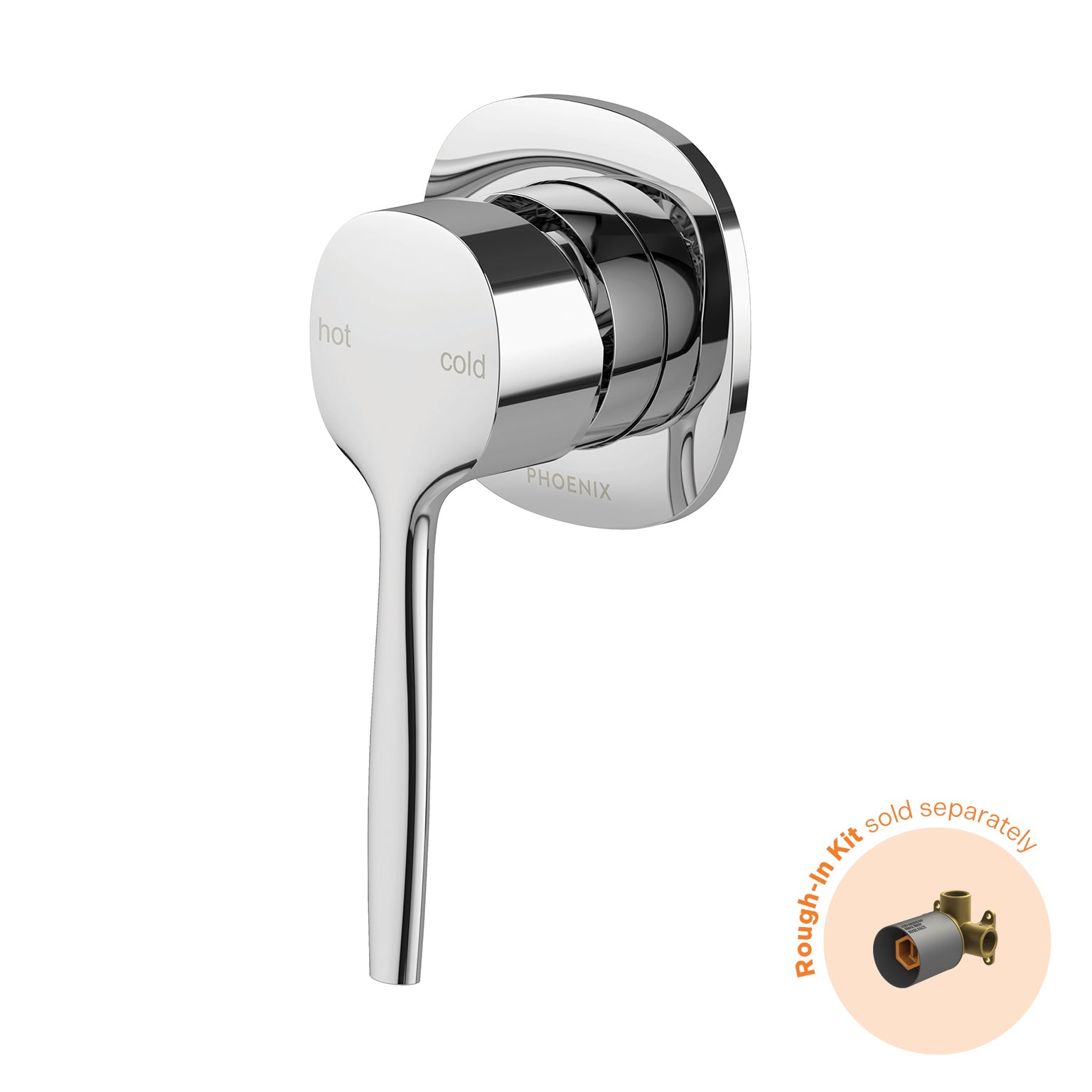 Phoenix Vask SwitchMix Shower / Wall Mixer Fit-Off Kit, Chrome