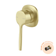 Phoenix Vask SwitchMix Shower / Wall Mixer Fit-Off Kit, Brushed Gold