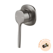 Phoenix Vask SwitchMix Shower / Wall Mixer Fit-Off Kit, Brushed Carbon