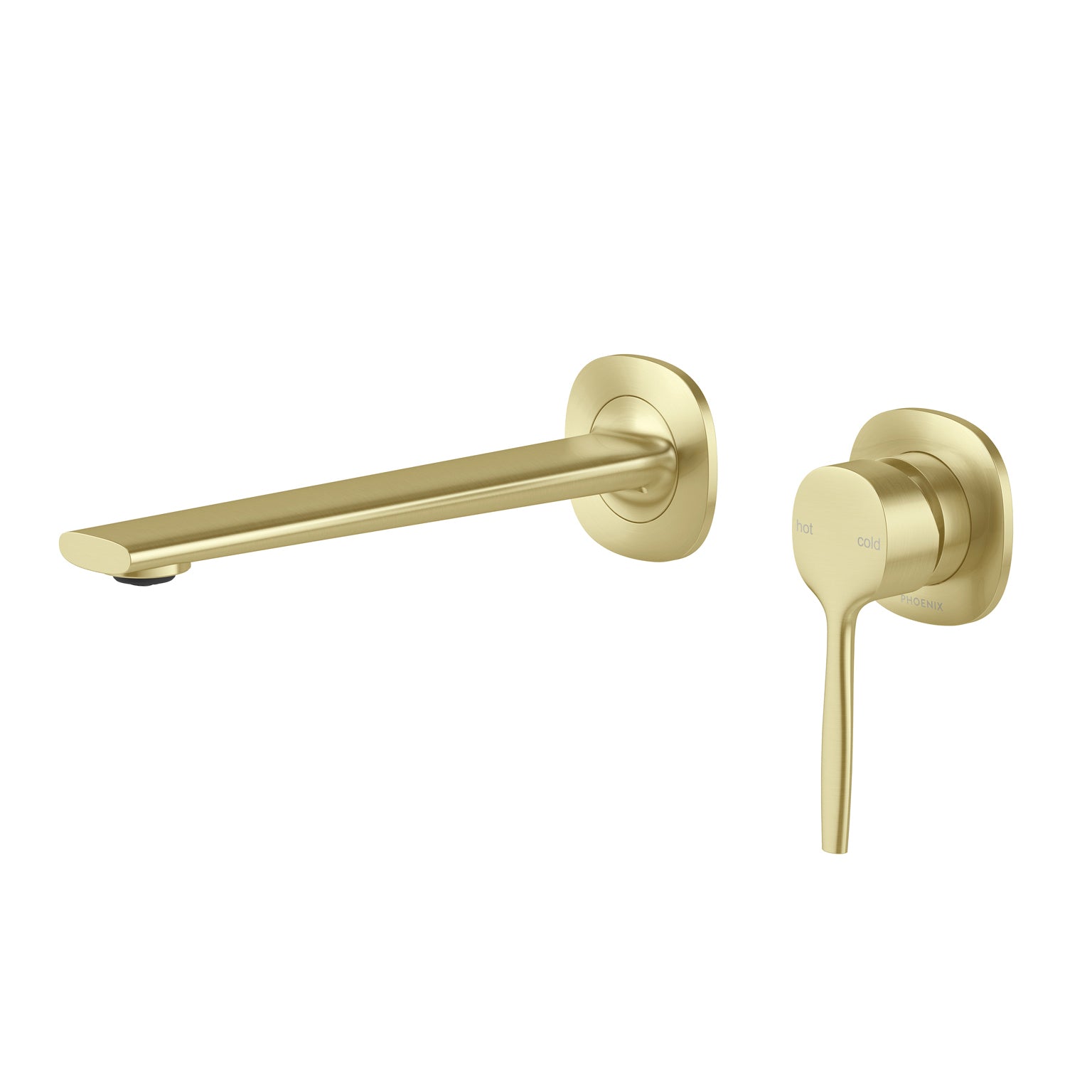 Phoenix Vask SwitchMix Wall Basin / Bath Mixer Set 200mm, Brushed Gold