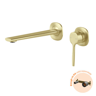 Phoenix Vask SwitchMix Wall Basin / Bath Mixer Set 200mm Fit-Off Kit, Brushed Gold