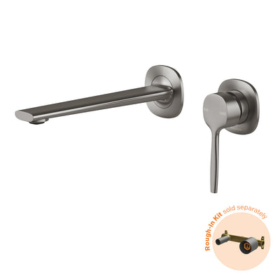 Phoenix Vask SwitchMix Wall Basin / Bath Mixer Set 200mm Fit-Off Kit, Brushed Carbon