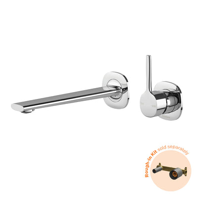 Phoenix Vask SwitchMix Wall Basin / Bath Mixer Set 200mm Pin Up Fit-Off Kit, Chrome