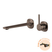 Phoenix Vask SwitchMix Wall Basin / Bath Mixer Set Pin Up (Fit-Off Kit Only) - Lead Free, Brushed Bronze