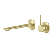 Phoenix Vask SwitchMix Wall Basin / Bath Mixer Set 200mm Pin Up, Brushed Gold