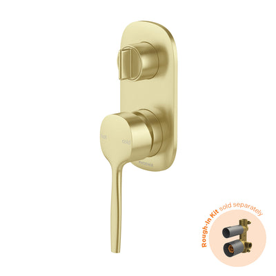 Phoenix Vask SwitchMix Shower / Bath Diverter Mixer Fit-Off Kit, Brushed Gold
