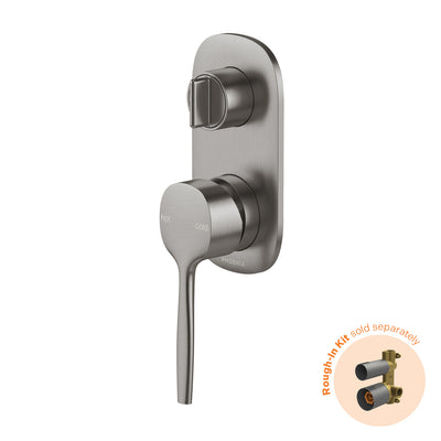Phoenix Vask SwitchMix Shower / Bath Diverter Mixer Fit-Off Kit, Brushed Carbon