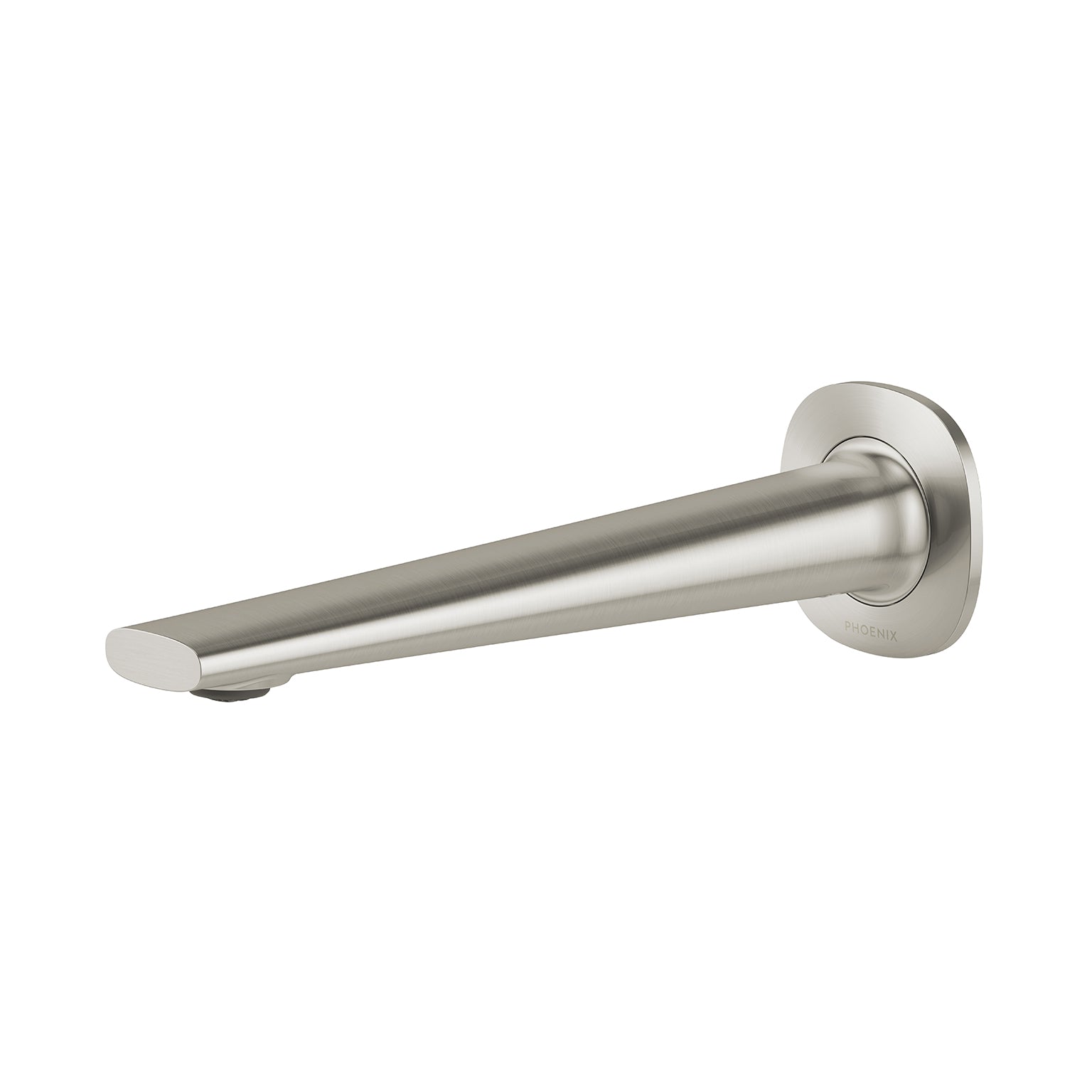 Phoenix Vask Wall Basin / Bath Outlet 200mm, Brushed Nickel
