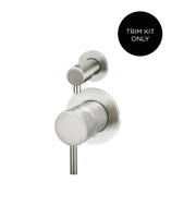 Meir Round Diverter Mixer Finish Kit, Brushed Nickel