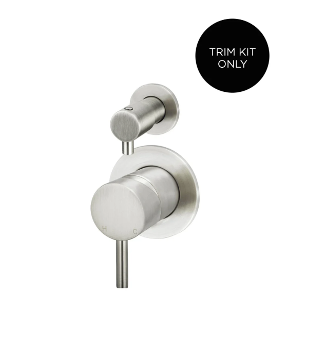 Meir Round Diverter Mixer Finish Kit, Brushed Nickel