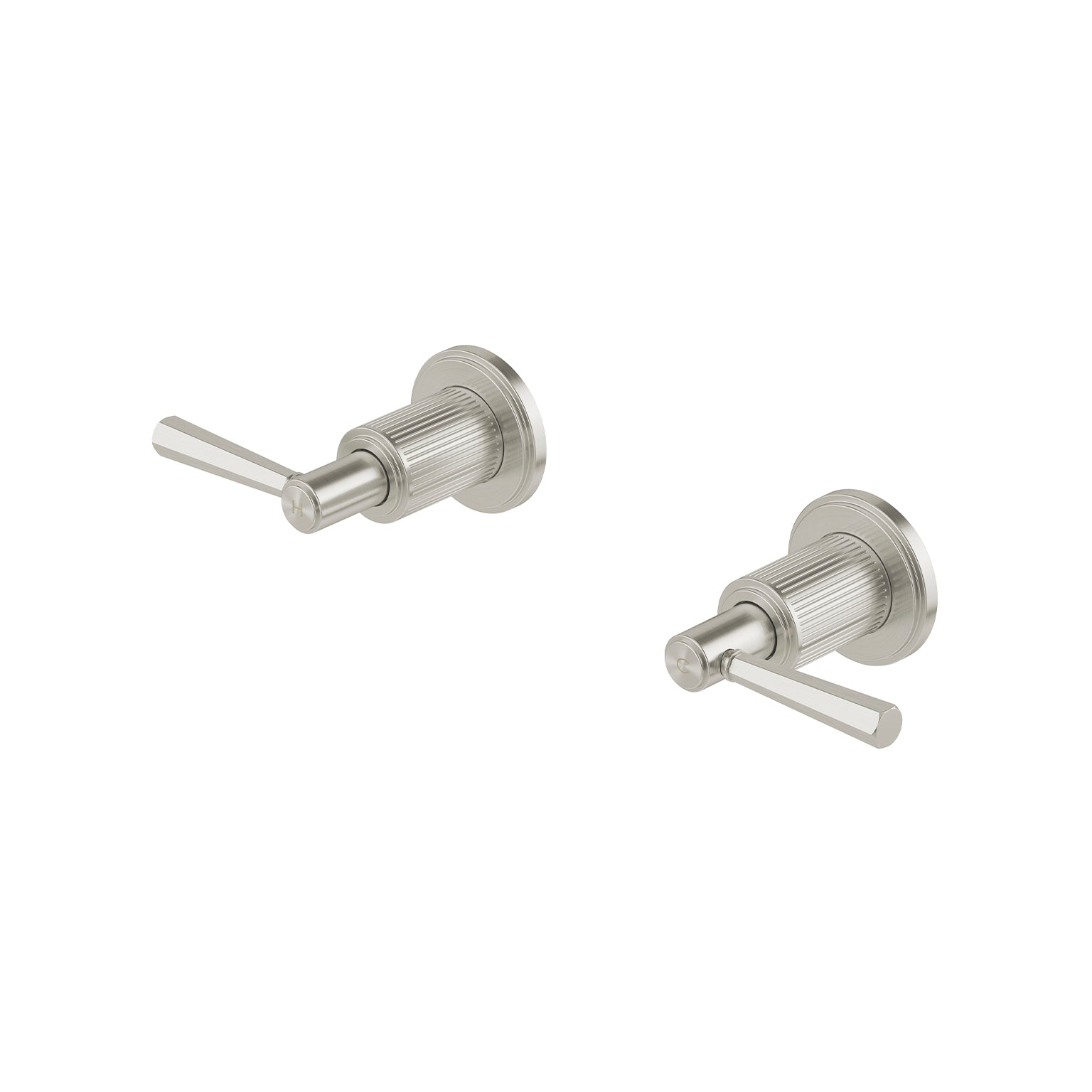 Phoenix Wiltern Wall Wall Top Assemblies, Brushed Nickel