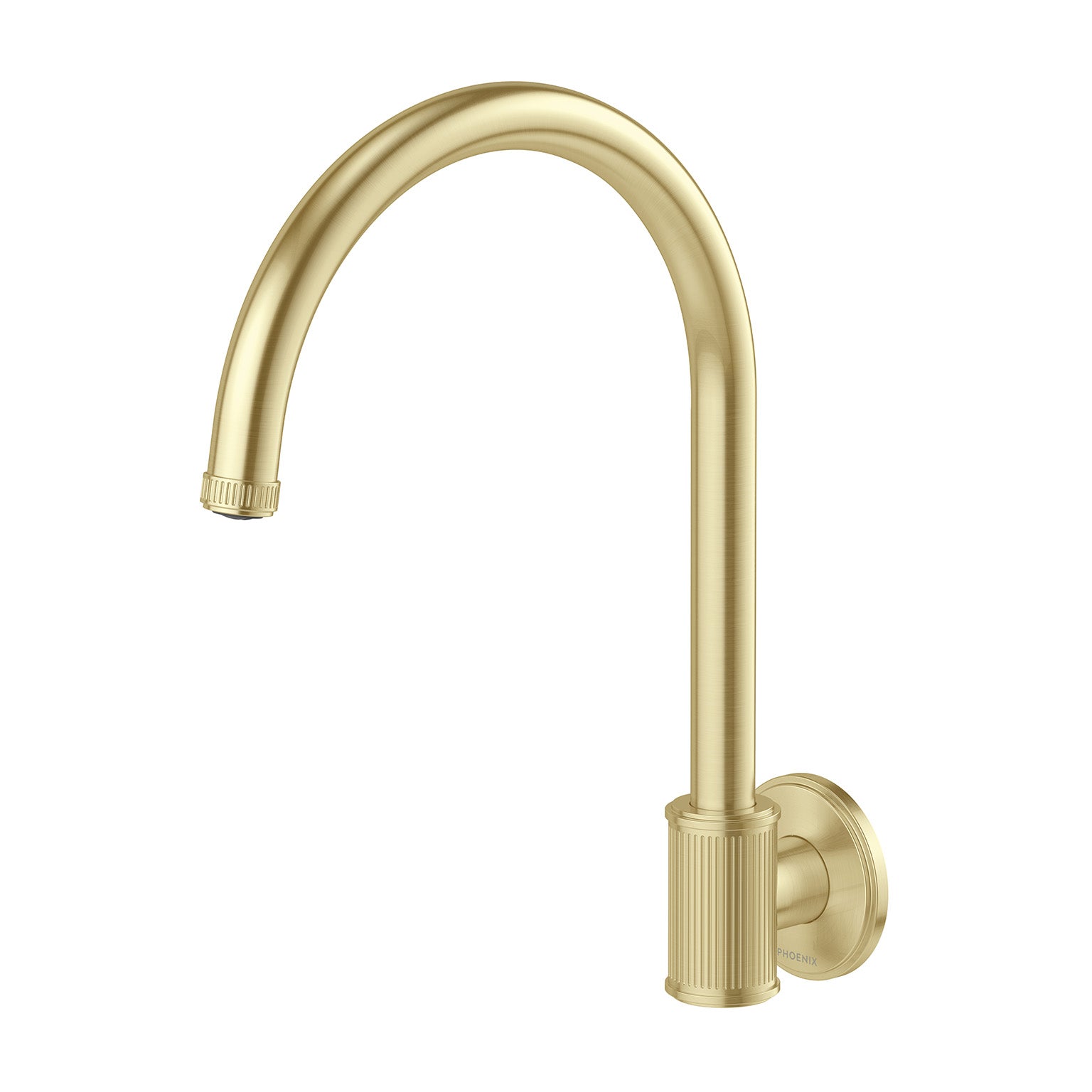 Phoenix Wiltern Wall Sink Outlet 180mm, Brushed Carbon