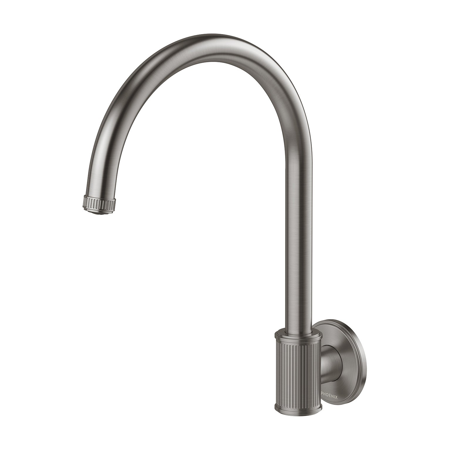 Phoenix Wiltern Wall Sink Outlet 180mm, Brushed Carbon