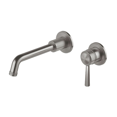 Phoenix Wiltern SwitchMix Wall Basin / Bath Mixer Set 190mm (Complete Kit) - Lead Free, Brushed Carbon