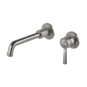 Phoenix Wiltern SwitchMix Wall Basin / Bath Mixer Set Fit-Off Kit 190mm, Brushed Carbon