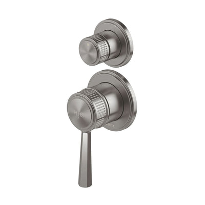 Phoenix Wiltern SwitchMix Shower / Bath Diverter Mixer (Complete Kit) - Lead Free, Brushed Carbon