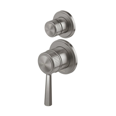 Phoenix Wiltern SwitchMix Shower / Bath Diverter Mixer Fit-Off Kit, Brushed Carbon