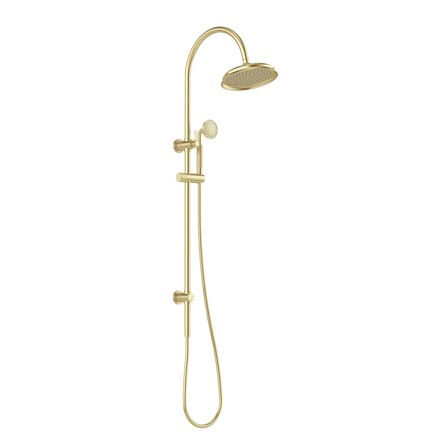 Phoenix Wiltern Twin Shower, Brushed Gold