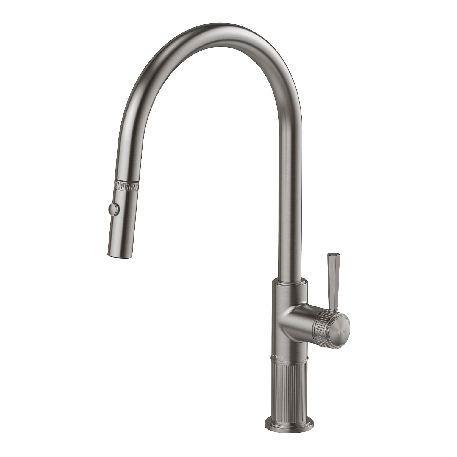 Phoenix Wiltern Pull Out Sink Mixer 230mm, Brushed Carbon
