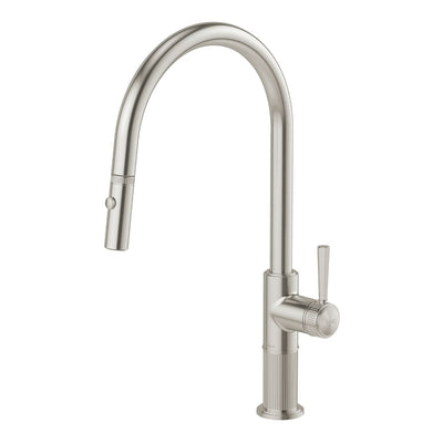 Phoenix Wiltern Pull Out Sink Mixer 230mm - Lead Free, Brushed Nickel