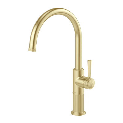 Phoenix Wiltern Sink Mixer 200mm - Lead Free, Brushed Gold