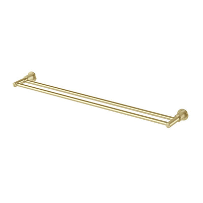 Phoenix Wiltern Double Towel Rail 800mm, Brushed Gold