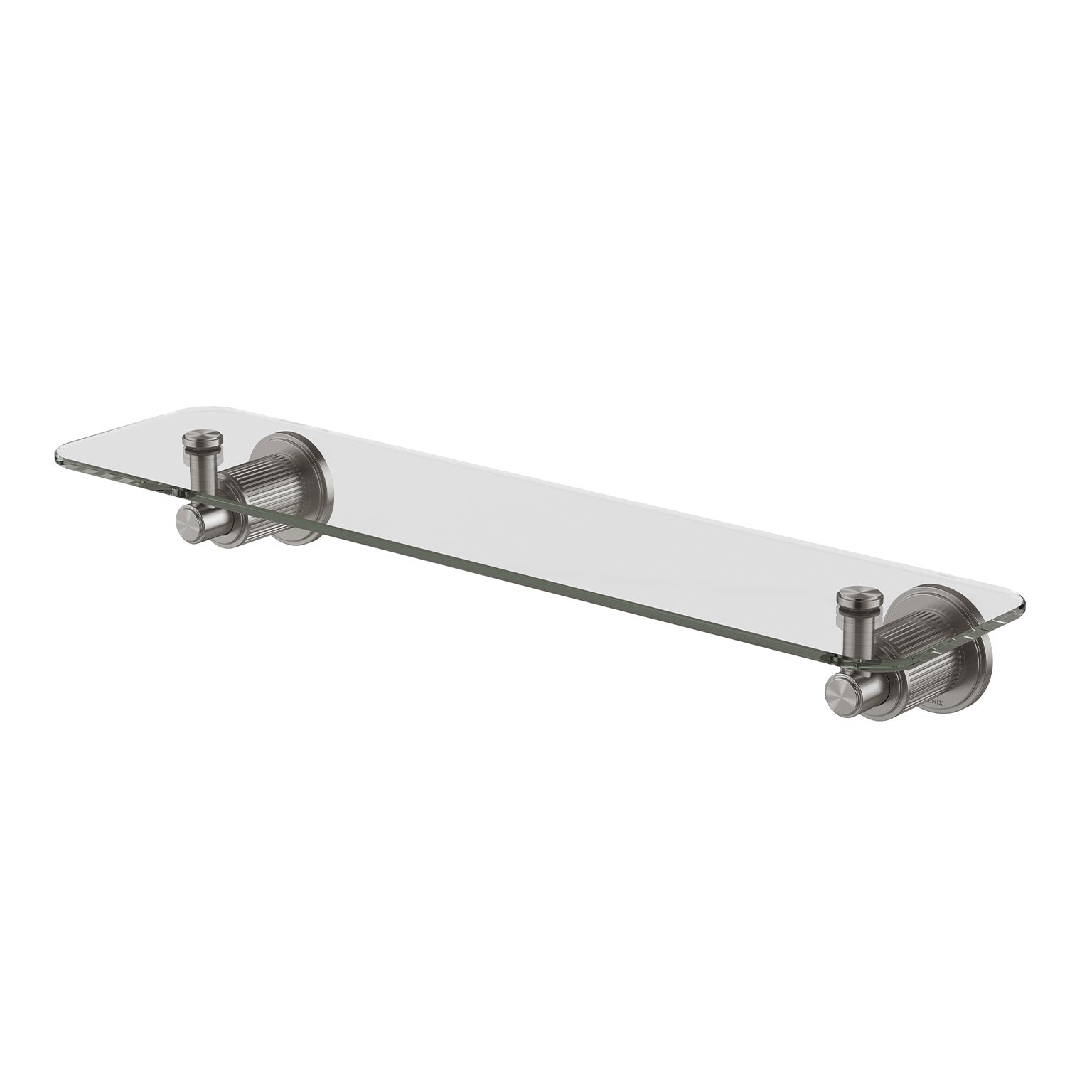 Phoenix Wiltern Glass Shelf 450mm, Brushed Carbon