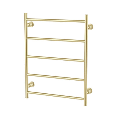 Phoenix Wiltern Heated Towel Ladder 550mm x 750mm, Brushed Gold