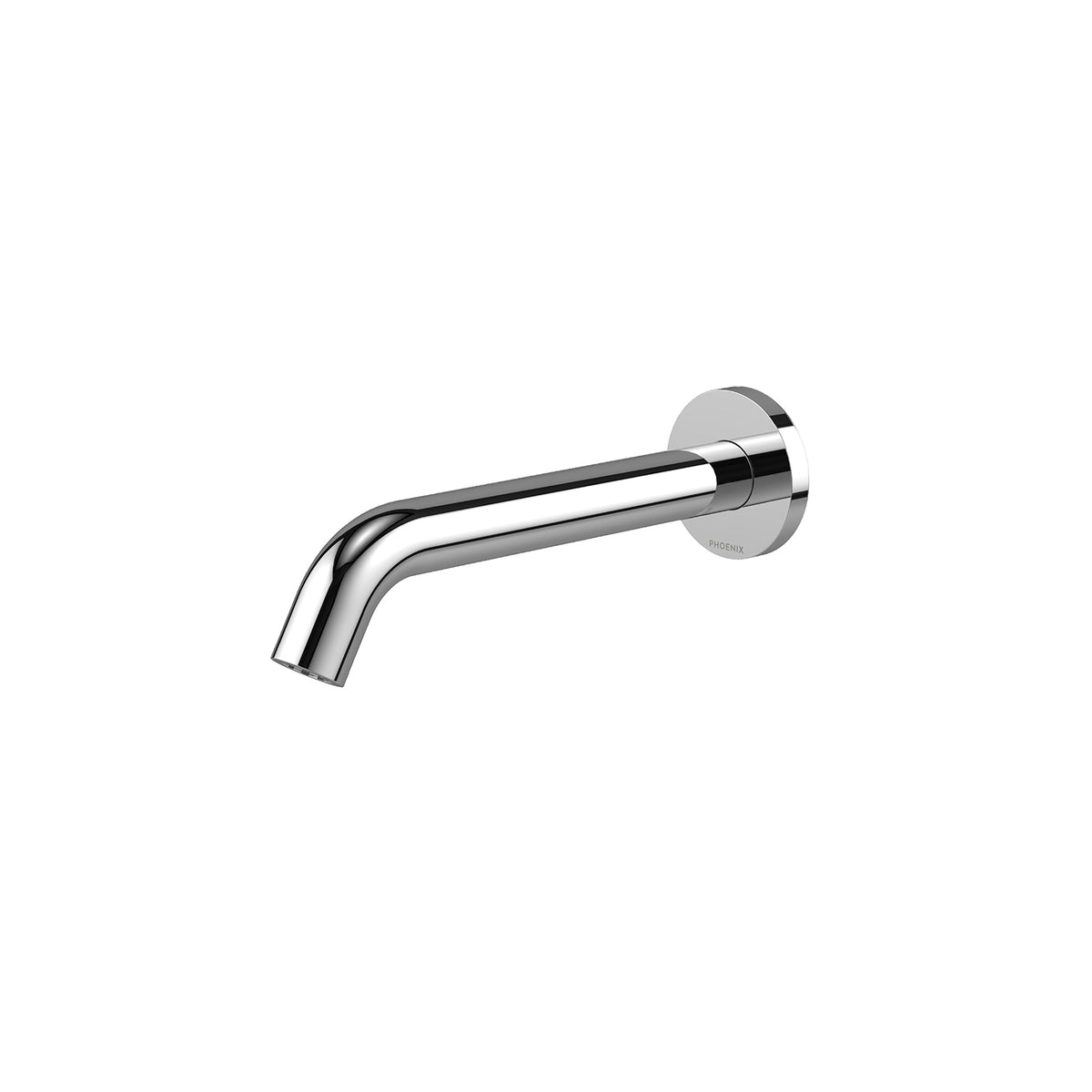 Phoenix Vivid MKII Wall Basin/Bath Outlet 200mm Curved - Lead Free, Chrome