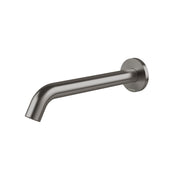 Phoenix Vivid MKII Wall Basin/Bath Outlet 240mm Curved - Lead Free, Brushed Carbon