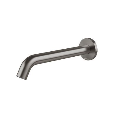 Phoenix Vivid MKII Wall Basin/Bath Outlet 240mm Curved - Lead Free, Brushed Carbon