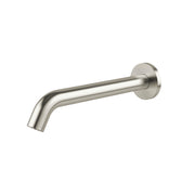 Phoenix Vivid MKII Wall Basin/Bath Outlet 240mm Curved - Lead Free, Brushed Nickel
