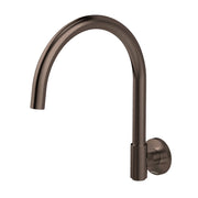 Phoenix Vivid MKII Wall Sink Outlet 200mm Gooseneck - Lead Free, Brushed Bronze