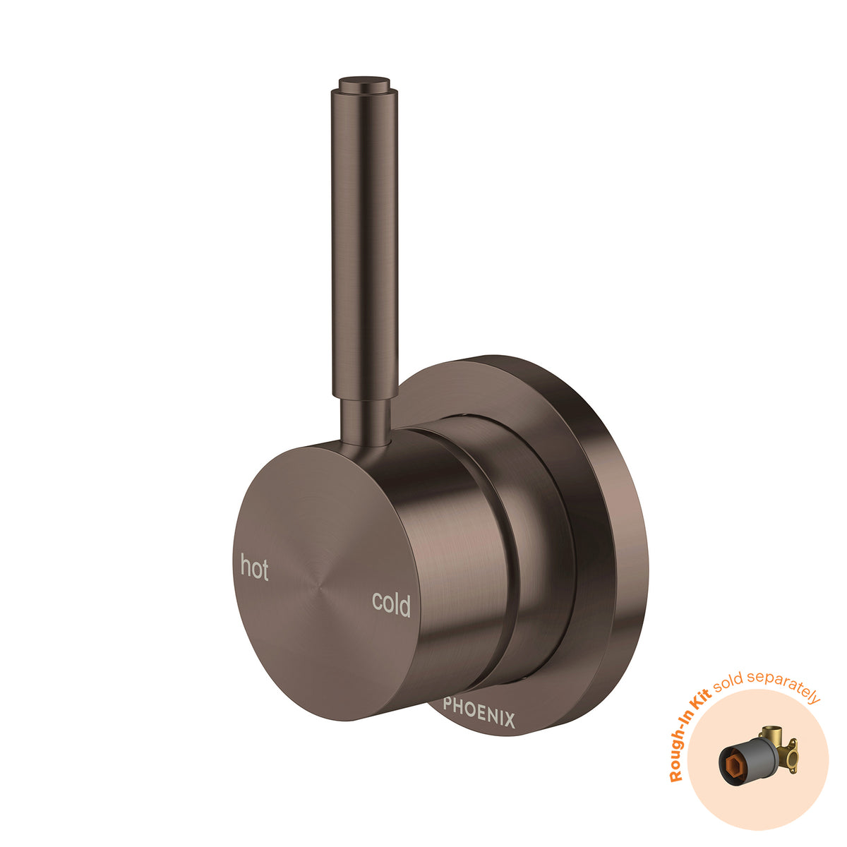 Phoenix Vivid MKII SwitchMix Shower / Wall Mixer Pin Up (Fit-Off Kit Only) - Lead Free, Brushed Bronze