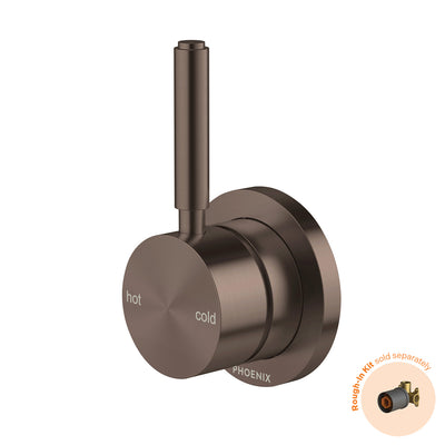 Phoenix Vivid MKII SwitchMix Shower / Wall Mixer Pin Up (Fit-Off Kit Only) - Lead Free, Brushed Bronze