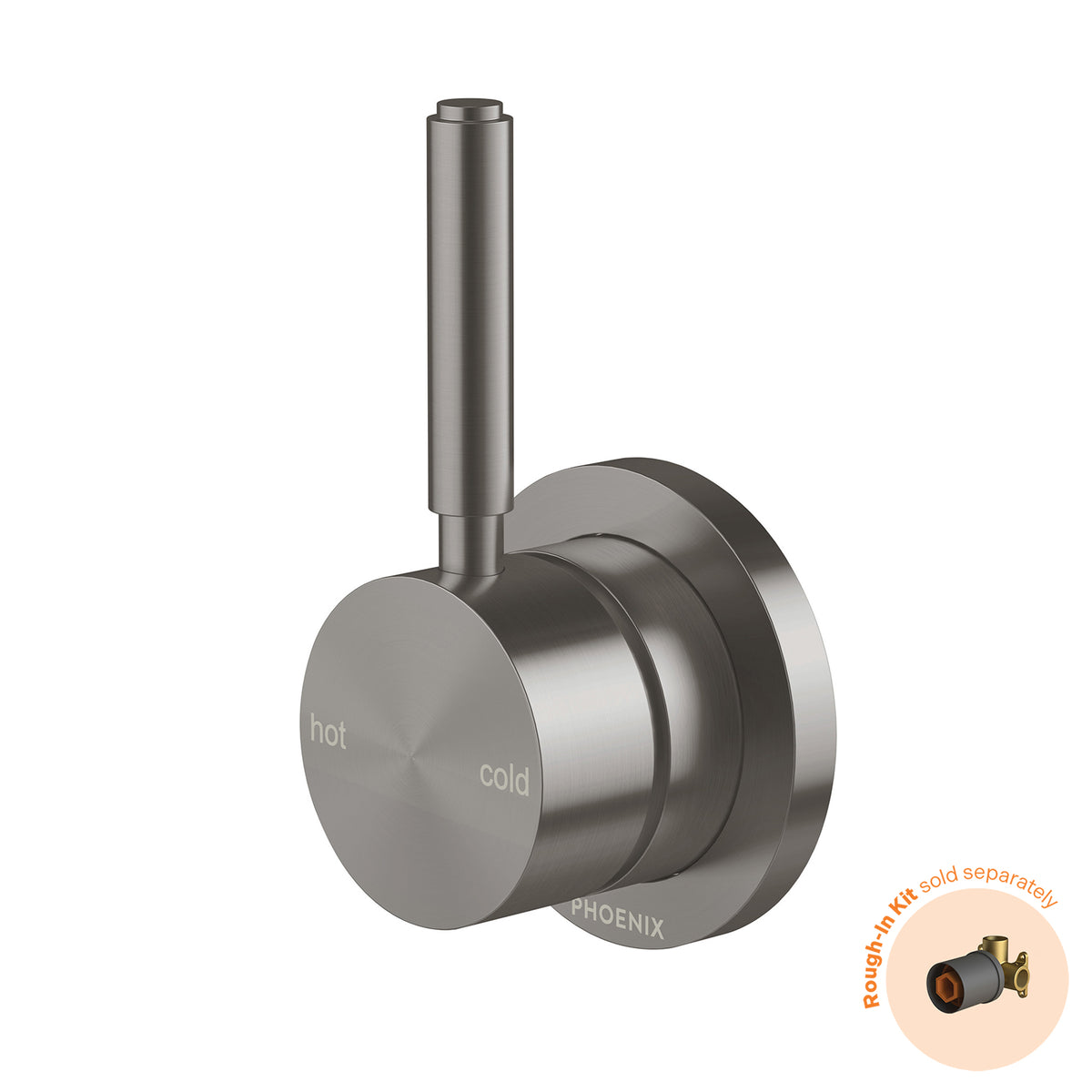 Phoenix Vivid MKII SwitchMix Shower / Wall Mixer Pin Up (Fit-Off Kit Only) - Lead Free, Brushed Carbon