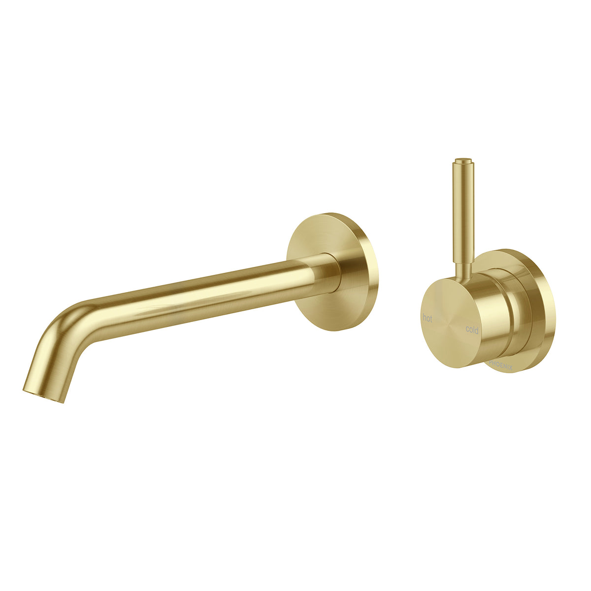 Phoenix Vivid MKII SwitchMix Wall Basin / Bath Mixer Set Pin Up (Complete Kit) - Lead Free, Brushed Gold
