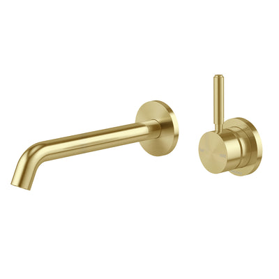 Phoenix Vivid MKII SwitchMix Wall Basin / Bath Mixer Set Pin Up (Complete Kit) - Lead Free, Brushed Gold