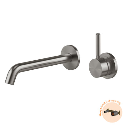 Phoenix Vivid MKII SwitchMix Wall Basin / Bath Mixer Set Pin Up (Fit-Off Kit Only) - Lead Free, Brushed Carbon