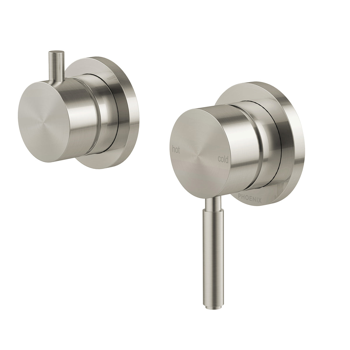 Phoenix Vivid MKII SwitchMix Shower / Bath Diverter Mixer (Complete Kit) - Lead Free, Brushed Nickel
