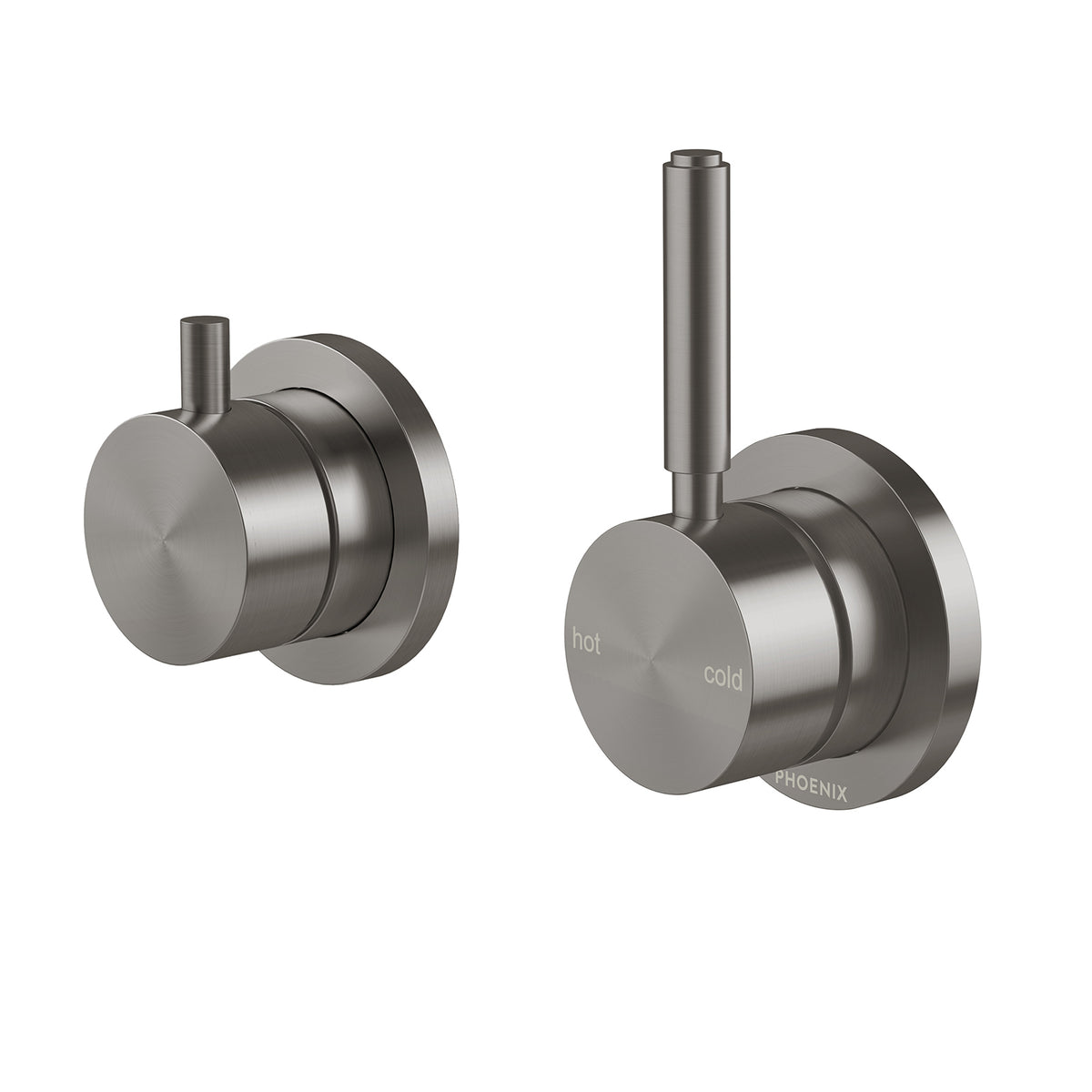 Phoenix Vivid MKII SwitchMix Shower / Bath Diverter Mixer Pin Up (Complete Kit) - Lead Free, Brushed Carbon
