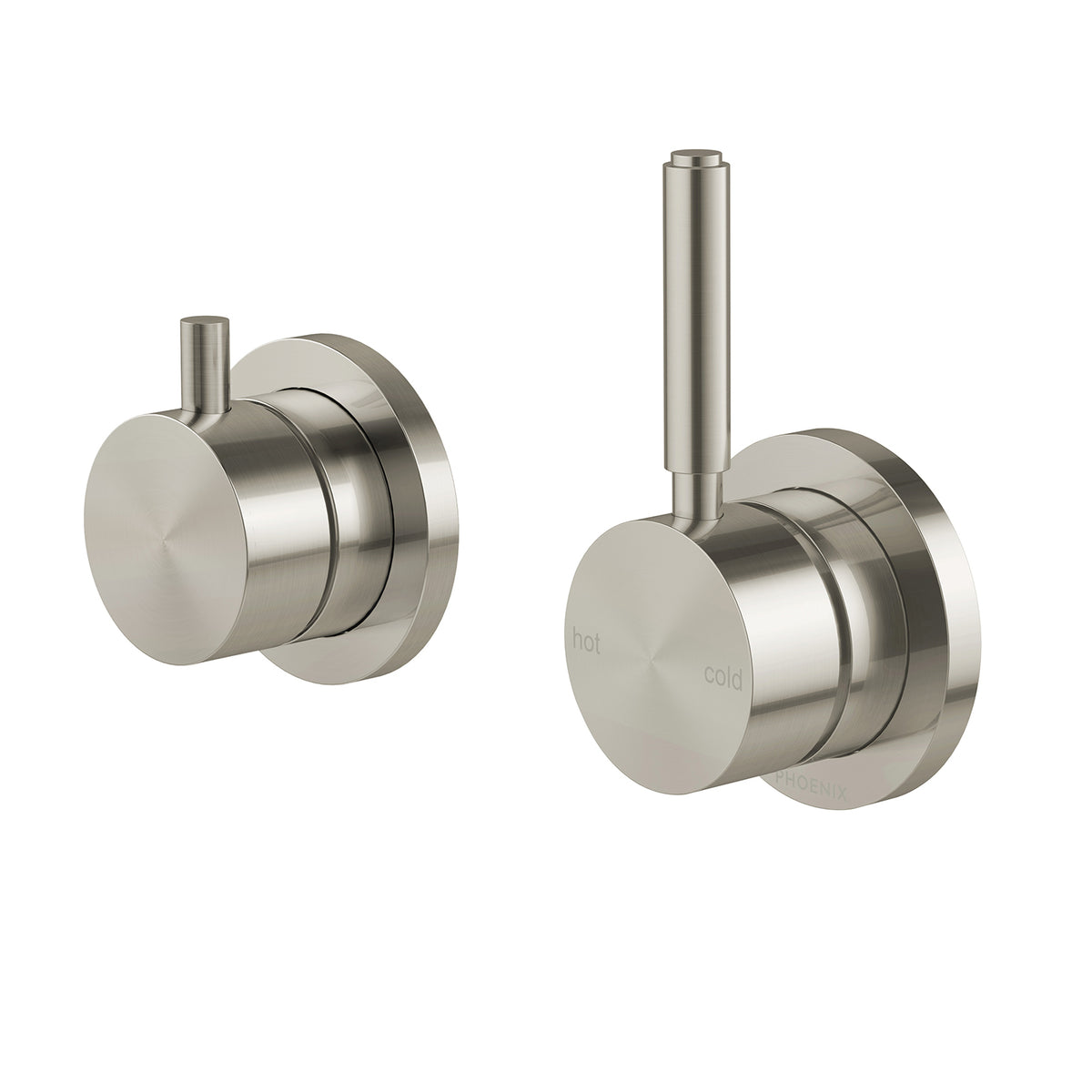 Phoenix Vivid MKII SwitchMix Shower / Bath Diverter Mixer Pin Up (Complete Kit) - Lead Free, Brushed Nickel