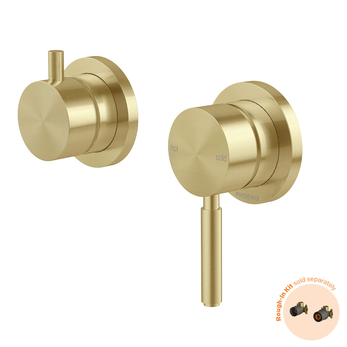 Phoenix Vivid MKII SwitchMix Shower / Bath Diverter Mixer (Fit-Off Kit Only) - Lead Free, Brushed Gold