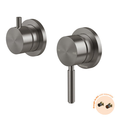 Phoenix Vivid MKII SwitchMix Shower / Bath Diverter Mixer (Fit-Off Kit Only) - Lead Free, Brushed Carbon