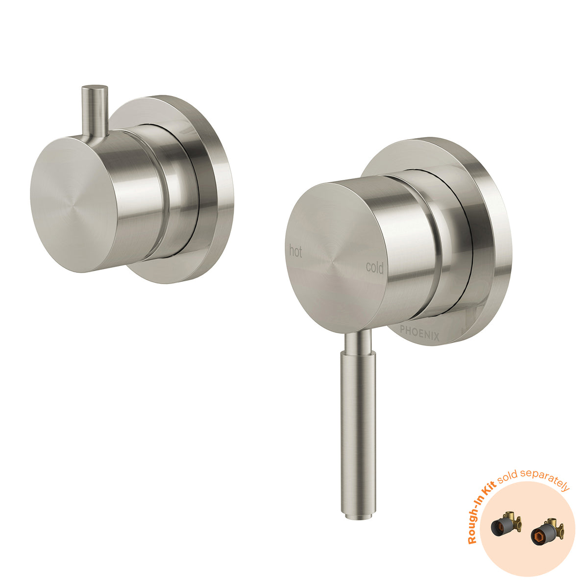 Phoenix Vivid MKII SwitchMix Shower / Bath Diverter Mixer (Fit-Off Kit Only) - Lead Free, Brushed Nickel