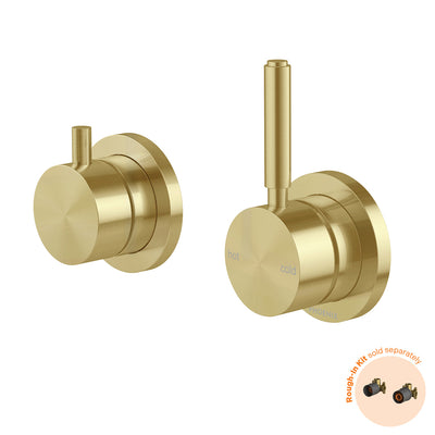 Phoenix Vivid MKII SwitchMix Shower / Bath Diverter Mixer Pin Up (Fit-Off Kit Only) - Lead Free, Brushed Gold